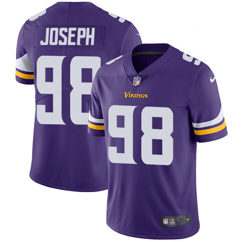 Minnesota Vikings #98 Limited Linval Joseph Purple Nike NFL Home Men Jersey Vapor Untouchable->youth nfl jersey->Youth Jersey